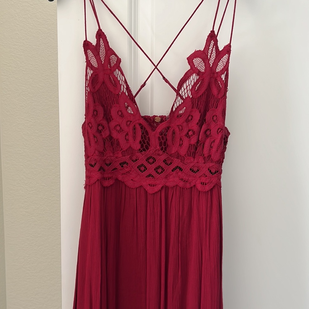 Free People Adella Maxi in Berry - XS - Picture 8 of 8
